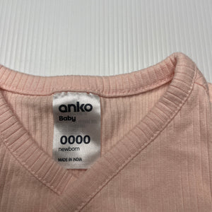 Girls Anko, ribbed stretchy bodysuit / romper, EUC, size 0000,  