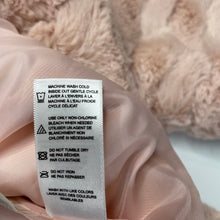 Load image into Gallery viewer, Girls pink, lined faux fur jacket / coat, L: 38cm, EUC, size 12 months,  