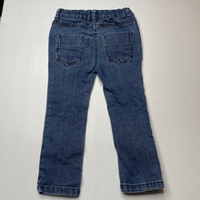 Load image into Gallery viewer, Girls Anko, blue stretch denim jeans, adjustable, Inside leg: 34cm, FUC, size 3,  