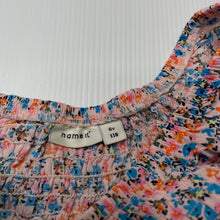Load image into Gallery viewer, Girls Name It, lightweight floral shirred summer dress, GUC, size 6, L: 66cm