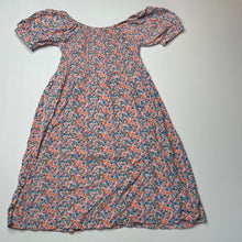 Load image into Gallery viewer, Girls Name It, lightweight floral shirred summer dress, GUC, size 6, L: 66cm