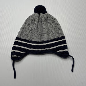 unisex Seed, knitted cotton/wool hat / beanie, GUC, size 2-4,  