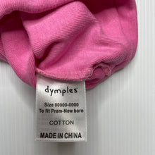 Load image into Gallery viewer, Girls Dymples, pink cotton hat / beanie, EUC, size 00000-0000,  