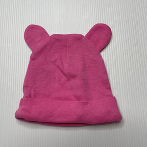 Girls Dymples, pink cotton hat / beanie, EUC, size 00000-0000,  