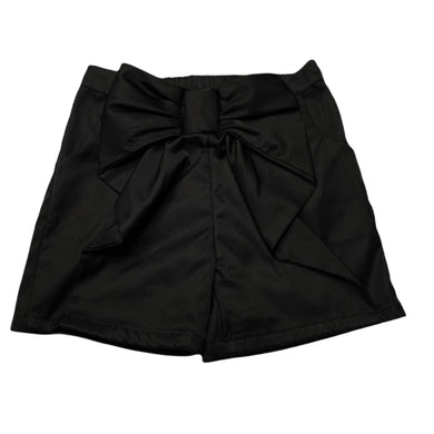 Girls Fresh Baked, black stretch satin shorts, elasticated, EUC, size 6,  