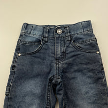 Load image into Gallery viewer, Boys Pumpkin Patch, cotton lined denim jeans, adjustable, Inside leg: 33cm, GUC, size 1,  