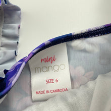 Load image into Gallery viewer, Girls Mango, floral swim top, GUC, size 6,  