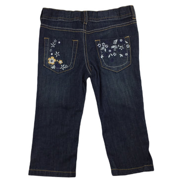 Mother Care embroidered dark deni jeans, adjustable, size 1, Pre-loved