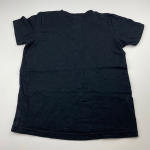 unisex American Apparel, black combed cotton t-shirt / top, GUC, size 6,  