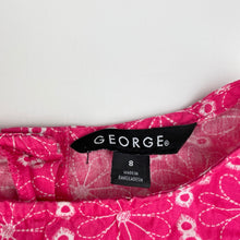 Load image into Gallery viewer, Girls George, lightweight floral cotton dress, FUC, size 8, L: 69cm