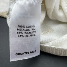 Load image into Gallery viewer, Girls Country Road, lightweight knitted cotton cardigan, light marks, FUC, size 000,  
