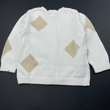 Load image into Gallery viewer, Girls Country Road, lightweight knitted cotton cardigan, light marks, FUC, size 000,  