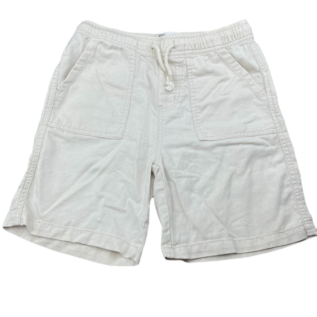 Boys Cotton On, cream cotton shorts, elasticated, FUC, size 7,  