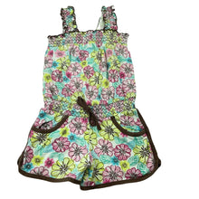 Load image into Gallery viewer, Girls Target, floral cotton summer playsuit, GUC, size 4,  