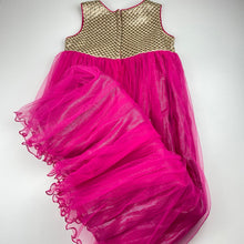 Load image into Gallery viewer, Girls STOP to start, metallic pink &amp; tulle party dress, GUC, size 6, L: 90cm