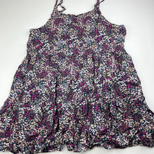 Load image into Gallery viewer, Girls Target, floral viscose / linen summer dress, GUC, size 14, L: 77cm