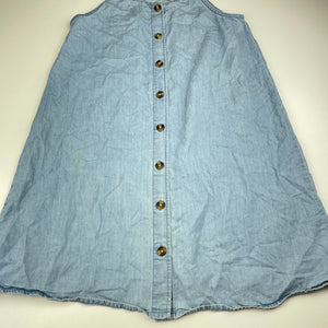 Girls Target, chambray cotton summer dress, GUC, size 14, L: 80cm