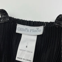 Load image into Gallery viewer, Girls Ollies Place, black &amp; silver metallic jumpsuit, Inside leg: 32cm, EUC, size 6,  