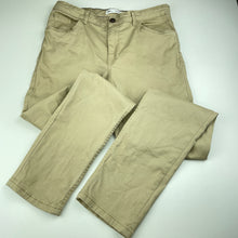 Load image into Gallery viewer, Boys Zara, stretch cotton chino pants, adjustable, Inside leg: 70.5cm, GUC, size 13-14,  