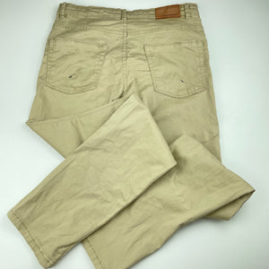 Boys Zara, stretch cotton chino pants, adjustable, Inside leg: 70.5cm, GUC, size 13-14,  