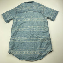 Load image into Gallery viewer, Boys Pumpkin Patch, chambray cotton short sleeve shirt, GUC, size 6,  