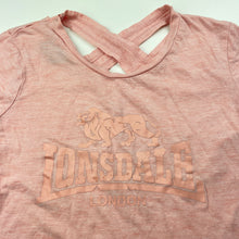 Load image into Gallery viewer, Girls Lonsdale, lightweight t-shirt / top, cracked print, FUC, size 10,  