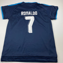 Load image into Gallery viewer, Boys Adidas, Climacool Real Madrid Ronaldo sports / activewear top, armpit to armpit: 42.5cm, GUC, size 10-12,  