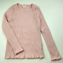 Load image into Gallery viewer, Girls Seed, pink ribbed stretchy long sleeve top, GUC, size 9,  
