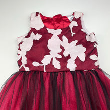 Load image into Gallery viewer, Girls Beborn by Doodle, red, white &amp; black tulle party dress, GUC, size 6, L: 70cm