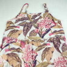 Load image into Gallery viewer, Girls Target, floral viscose / linen summer dress, EUC, size 14, L: 78cm