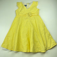 Load image into Gallery viewer, Girls Pumpkin Patch, lined lightweight cotton dress, mark back hem, FUC, size 6, L: 60cm