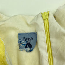 Load image into Gallery viewer, Girls Pumpkin Patch, lined lightweight cotton dress, mark back hem, FUC, size 6, L: 60cm