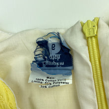 Load image into Gallery viewer, Girls Pumpkin Patch, lined lightweight cotton dress, mark back hem, FUC, size 6, L: 60cm