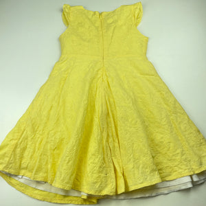 Girls Pumpkin Patch, lined lightweight cotton dress, mark back hem, FUC, size 6, L: 60cm