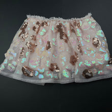 Load image into Gallery viewer, Girls Sista, lined tulle &amp; sequin skirt, elasticated, GUC, size 1,  