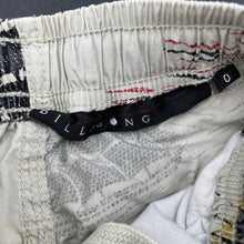 Load image into Gallery viewer, Boys Billabong, lightweight cotton shorts, elasticated, GUC, size 0,  