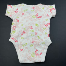 Load image into Gallery viewer, Girls Baby Patch, soft cotton floral bodysuit / romper, FUC, size 0000,  
