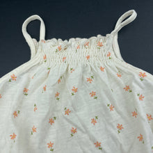 Load image into Gallery viewer, Girls Zara, lightweight floral cotton romper, EUC, size 000,  