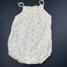 Load image into Gallery viewer, Girls Zara, lightweight floral cotton romper, EUC, size 000,  