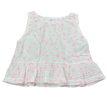 Load image into Gallery viewer, Girls Zara, white &amp; pink summer top, EUC, size 000,  