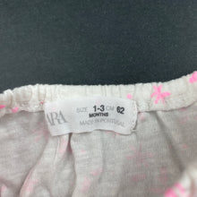Load image into Gallery viewer, Girls Zara, white &amp; pink summer top, EUC, size 000,  