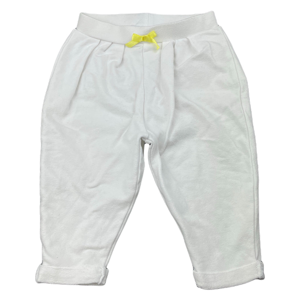 Girls Pumpkin Patch, white stretchy pants, elasticated, FUC, size 00,  