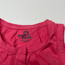 Load image into Gallery viewer, Girls Doodle Poodle, pink cotton casual dress, EUC, size 00, L: 31cm