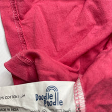 Load image into Gallery viewer, Girls Doodle Poodle, pink cotton casual dress, EUC, size 00, L: 31cm