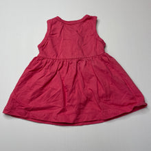 Load image into Gallery viewer, Girls Doodle Poodle, pink cotton casual dress, EUC, size 00, L: 31cm