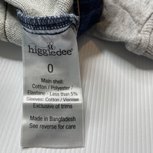 Load image into Gallery viewer, Boys Higgledee, knit denim jacket, poppers, GUC, size 0,  