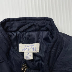 Boys Pumpkin Patch, navy lightweight jacket / coat, GUC, size 3,  