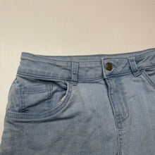 Load image into Gallery viewer, Girls Anko, blue stretch denim skirt, adjustable, L: 32cm, GUC, size 12,  