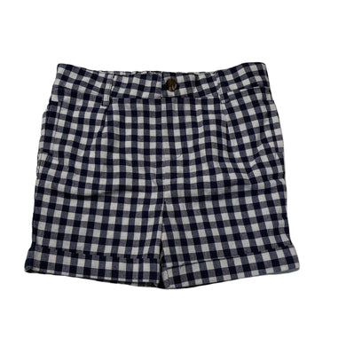 Boys Bardot Junior, blue & white check shorts, elasticated, EUC, size 2,  