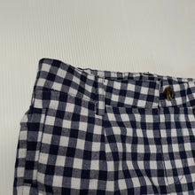 Load image into Gallery viewer, Boys Bardot Junior, blue &amp; white check shorts, elasticated, EUC, size 2,  